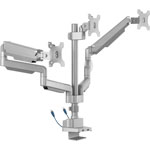 Lorell Mounting Arm for Monitor, Gray, 3 Display(s) Supported, 15.40 lb Load Capacity, 75 x 75, 100 x 100 VESA Standard orginal image