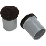 Lorell Replacement Chair Tips with Felt, Gray orginal image
