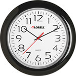 Lorell Wall Clock, 13-1/4", Arabic Numerals, Black Frame orginal image