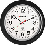 Lorell Wall Clock, 13-1/4" Arabic Numerals, White Dial/Black Frame orginal image