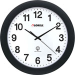 Lorell Wall Clock, 12", Arabic Numerals, White Dial/Black Frame orginal image
