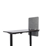 Lumeah Desk Modesty Adjustable Height Desk Screen Cubicle Divider and Privacy Partition, 23.5 x 1 x 36, Polyester/Nylon, Gray orginal image