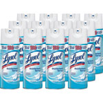 Lysol Linen Disinfectant Spray - Spray - 12.50 oz (0.78 lb) - Crisp Linen Scent - 12 / Carton - Clear orginal image