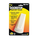 Master Caster Big Foot Doorstop, No Slip Rubber Wedge, 2 1/4w x 4 3/4d x 1 1/4h, Beige orginal image