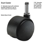 Master Caster Duet Dual Wheels, Polyurethane, C Stem, 110 lbs/Caster, 5/Set orginal image
