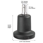 Master Caster High Profile Bell Glides, B Stem, 110 lbs/Glide, 5/Set orginal image