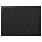 MasterVision™ Designer Fabric Bulletin Board, 24 x 18, Black Fabric/Black Frame orginal image