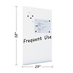 MasterVision™ Magnetic Dry Erase Tile Board, 38 1/2 x 58, White Surface orginal image