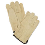 MCR Safety Unlined Pigskin Driver Gloves, Cream, Large, 12 Pairs orginal image