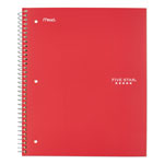 Mead Wirebound Notebook, 1 Subject, Medium/College Rule, Red Cover, 11 x 8.5, 100 Sheets orginal image