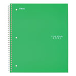 Mead Wirebound Notebook, 1 Subject, Medium/College Rule, Green Cover, 11 x 8.5, 100 Sheets orginal image