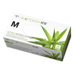 Medline Aloetouch Ice Nitrile Exam Gloves, Medium, Green, 200/Box orginal image