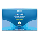 Method Products Dryer Sheets, Fresh Air, 80/Box, 6 Boxes/Carton orginal image