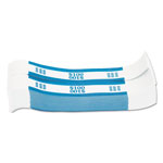 MMF Industries Currency Straps, Blue, $100 in Dollar Bills, 1000 Bands/Pack orginal image