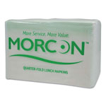 Morcon Paper Morsoft 1/4 Fold Lunch Napkins, 1 Ply, 11.5