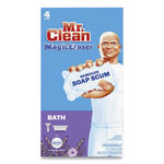 Mr. Clean Magic Eraser Bathroom Scrubber, 4.6 x 2.3, White, 4/Pack orginal image