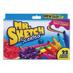 Mr. Sketch® Scented Watercolor Marker, Broad Chisel Tip, Assorted Colors, 22/Pack orginal image