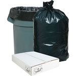 Nature Saver Recycled Black Trash Bags, 33 Gallon, Box of 100 orginal image