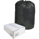 Nature Saver Recycled Black Trash Bags, 60 Gallon, Box of 100 orginal image