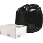 Nature Saver Recycled Black Trash Bags, 56 Gallon, Box of 100 orginal image