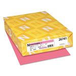 Neenah Paper Exact Brights Paper, 20lb, 8.5 x 11, Bright Pink, 500/Ream orginal image