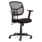 OIF Swivel/Tilt Mesh Task Chair with Adjustable Arms, Supports up to 250 lbs., Black Seat/Black Back, Black Base orginal image