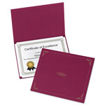 Oxford Certificate Holder, 11 1/4 x 8 3/4, Burgundy, 5/Pack orginal image