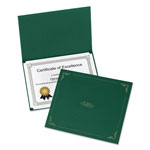 Oxford Certificate Holder, 11 1/4 x 8 3/4, Green, 5/Pack orginal image