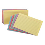 Oxford Ruled Index Cards, 4 x 6, Blue/Violet/Canary/Green/Cherry, 100/Pack orginal image