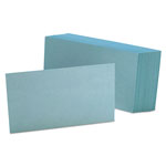 Oxford Unruled Index Cards, 3 x 5, Blue, 100/Pack orginal image