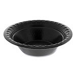 Pactiv Placesetter Deluxe Laminated Foam Dinnerware, Bowl, 4 oz, Black 1,250/Carton orginal image