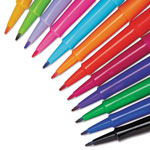 Papermate® Point Guard Flair Stick Porous Point Pen, Medium 0.7mm, Assorted Ink/Barrel, 12/Set orginal image