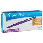 Papermate® Point Guard Flair Stick Porous Point Pen, Medium 0.7mm, Purple Ink/Barrel, Dozen orginal image