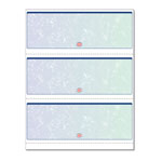 Paris Business Forms Premier Prismatic Check, 13 Features, 8.5 x 11, Blue/Green Prismatic, 500/Ream orginal image