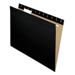 Pendaflex Colored Hanging Folders, Letter Size, 1/5-Cut Tab, Black, 25/Box orginal image