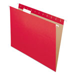 Pendaflex Colored Hanging Folders, Letter Size, 1/5-Cut Tab, Red, 25/Box orginal image