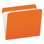 Pendaflex Double-Ply Reinforced Top Tab Colored File Folders, Straight Tab, Letter Size, Orange, 100/Box orginal image