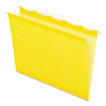 Pendaflex Ready-Tab Colored Reinforced Hanging Folders, Letter Size, 1/5-Cut Tab, Yellow, 25/Box orginal image