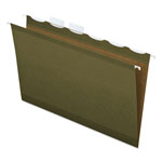 Pendaflex Ready-Tab Extra Capacity Reinforced Colored Hanging Folders, Legal Size, 1/6-Cut Tab, Standard Green, 20/Box orginal image