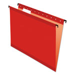 Pendaflex SureHook Hanging Folders, Letter Size, 1/5-Cut Tab, Red, 20/Box orginal image