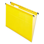 Pendaflex SureHook Hanging Folders, Letter Size, 1/5-Cut Tab, Yellow, 20/Box orginal image