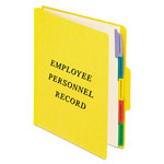Pendaflex Vertical Style Personnel Folders, 1/3-Cut Tabs, Center Position, Letter Size, Yellow orginal image