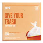 Perk™ Twist-Tie Light-Duty Can Liners, 10 gal, 0.36 mil, 24