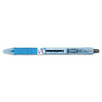 Pilot B2P Bottle-2-Pen Retractable Ballpoint Pen, 1mm, Black Ink, Translucent Blue Barrel, Dozen orginal image