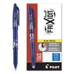 Pilot FriXion Ball Erasable Stick Gel Pen, Fine 0.7mm, Blue Ink, Blue Barrel orginal image