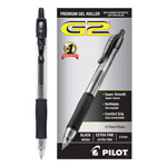 Pilot G2 Premium Retractable Gel Pen, 0.5mm, Black Ink, Smoke Barrel, Dozen orginal image