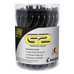 Pilot G2 Premium Retractable Gel Pen, Fine 0.7mm, Black Ink/Barrel, 36/Pack orginal image