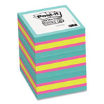 Post-it® Notes Cube, 3 x 3, Bright Blue, Bright Green, Bright Pink, 360 Sheets/Cube, 3 Cubes/Pack orginal image