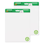 Post-it® Vertical-Orientation Self-Stick Easel Pads, Unruled, Green Headband, 30 White 25 x 30 Sheets, 2/Carton orginal image