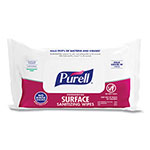 Purell Foodservice Surface Sanitizing Wipes, 7.4 x 9, Fragrance-Free, 72/Pouch, 12 Pouches/Carton orginal image
